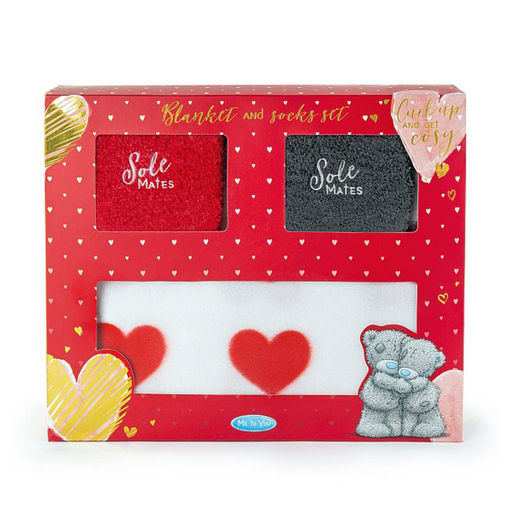 Sole Mates Me to You Bear Blanket & Socks Gift Set Extra Image 1
